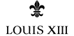 A black LOUIS XIII logo on a transparent background