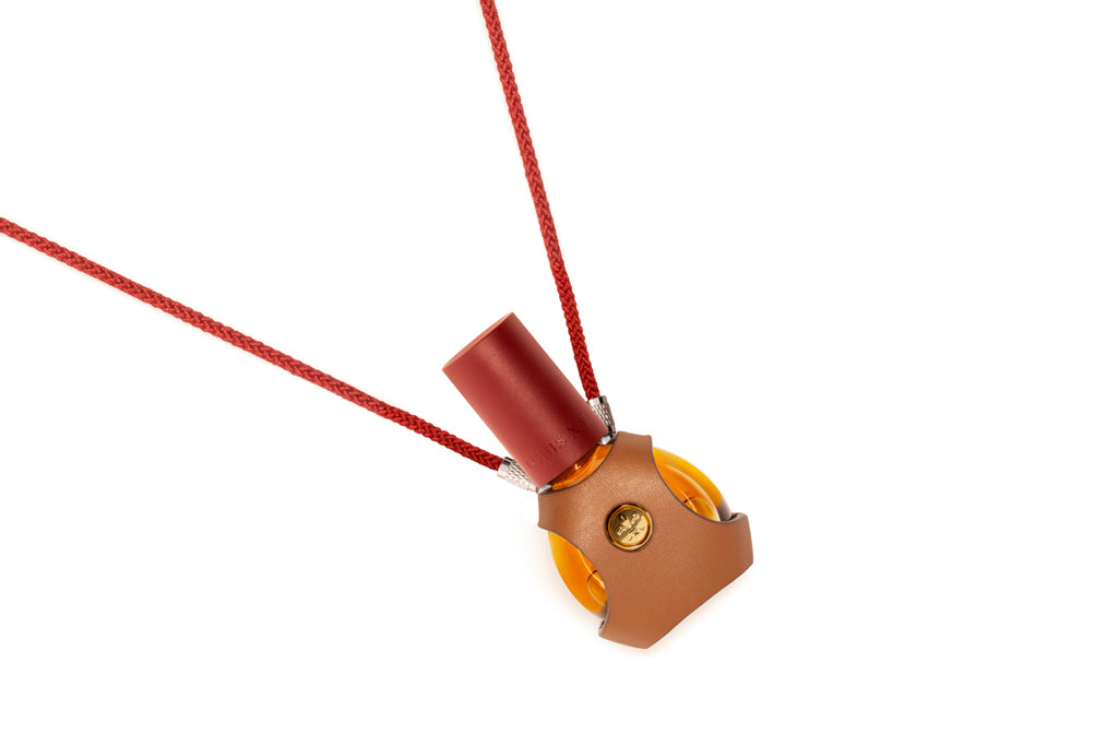  A packshot of a bottle case Red