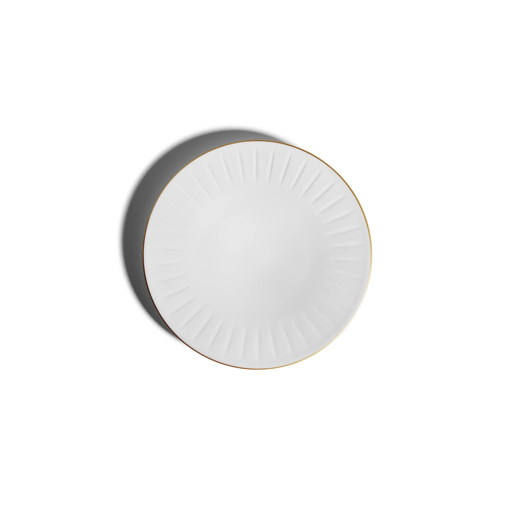 Light of Time porcelain small plate, decorative dinnerware piece crafted with quality and elegance
