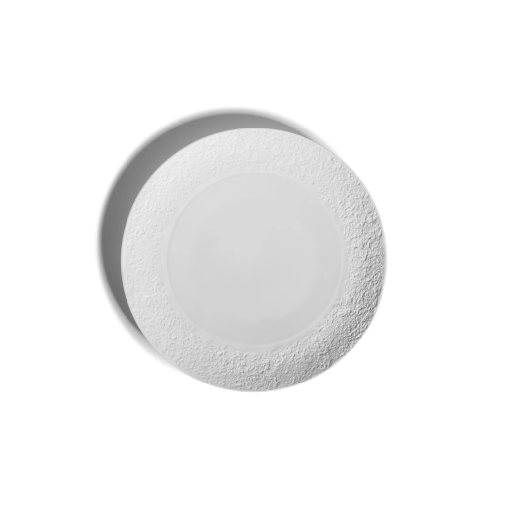 Soil is Our Soul large porcelain plate set with textured rim